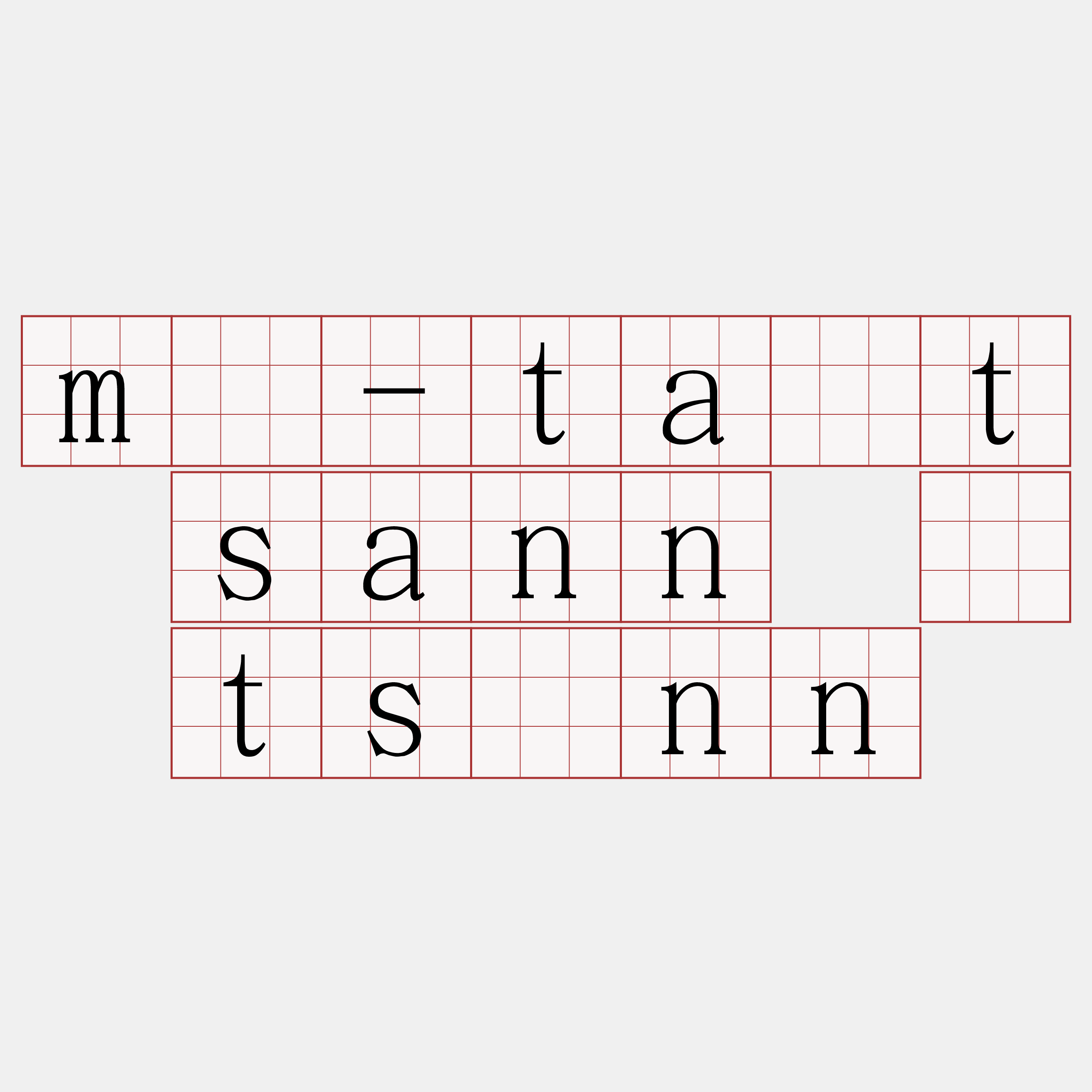 m̄-ta̍t sann ê tsînn